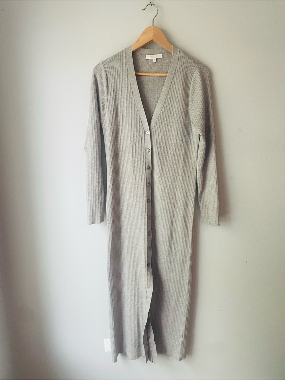 WAYF Ribbed Cardigan Duster